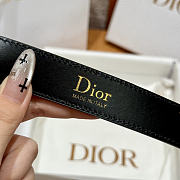 Colestore Dior Médaillon Belt Black Smooth Calfskin, 20 MM - 3
