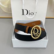 Colestore Dior Reversible Dior Oblique Belt Black and Marron Bobby Smooth Calfskin, 30 MM - 6