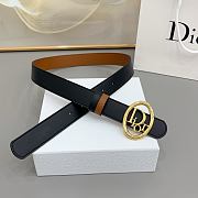 Colestore Dior Reversible Dior Oblique Belt Black and Marron Bobby Smooth Calfskin, 30 MM - 3