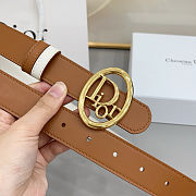 Colestore Dior Reversible Dior Oblique Belt Marron Bobby and Latte Smooth Calfskin, 30 MM - 5