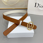 Colestore Dior Reversible Dior Oblique Belt Marron Bobby and Latte Smooth Calfskin, 30 MM - 4