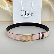 Colestore  Dior Reversible CD Icon Belt Brown and Pink Smooth Calfskin 20MM - 5