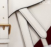 Colestore Dior Mini Saddle Bag with Strap Latte Grained Calfskin  19 x 15 x 6 cm - 2