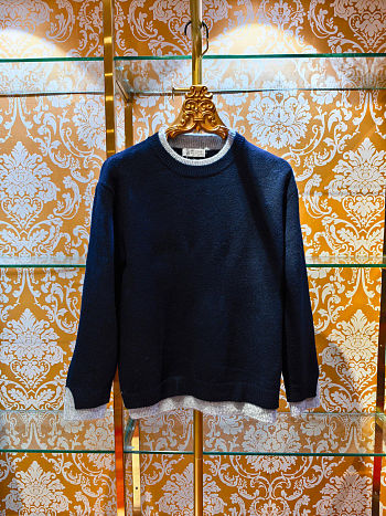 Colestore  Brunello Cucinelli Cashmere sweater for Man in Navy Blue