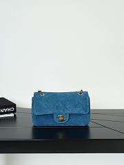 	 Colestore Chanel FALL WINTER 2026 PRE-COLLECTION MINI FLAP BAG Suede Calfskin & Gold-Tone Metal Blue 13x20x6cm - 1