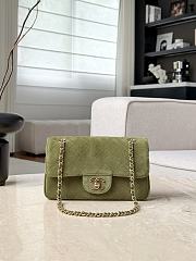 	 Colestore Chanel FALL WINTER 2026 PRE-COLLECTION MINI FLAP BAG Suede Calfskin & Gold-Tone Metal Khaki 13x20x6cm - 1