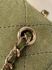 	 Colestore Chanel FALL WINTER 2026 PRE-COLLECTION MINI FLAP BAG Suede Calfskin & Gold-Tone Metal Khaki 13x20x6cm - 2