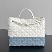 Colestore  Bottega Veneta Medium Andiamo in Alabaster/minera 32x25x11cm - 1
