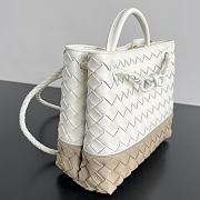 Colestore   Bottega Veneta Small Andiamo in Alabaster/ecru 25x20x10cm - 6