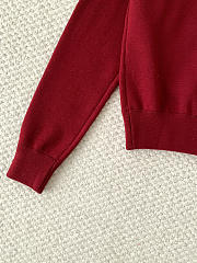 Colestore Chanel Fall Winter 2026 Pre-Collection   Cardigan - Wool, burgundy & white - 3
