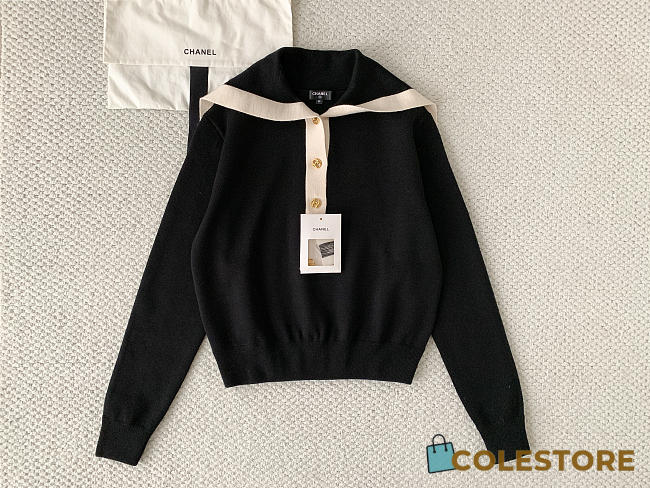 Colestore Chanel Fall Winter 2026 Pre-Collection   Cardigan - Wool, Black & white - 1