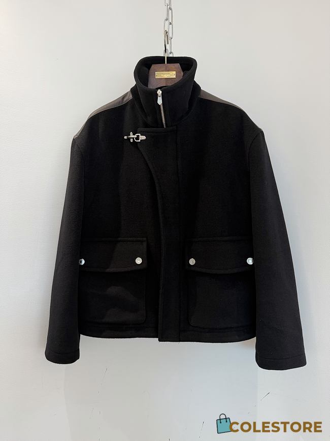 Colestore Hermes Leather Trim Wool Jacket Size 46-54 - 1