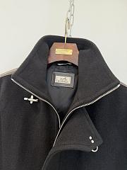 Colestore Hermes Leather Trim Wool Jacket Size 46-54 - 3