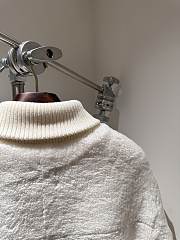 Colestore  Hermes Shearling Baseball Jacket White - 5
