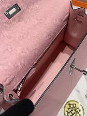 Colestore Hermes Kelly 25  Rose Sakura Palladium Hardware Epsom Leather 25cm - 6