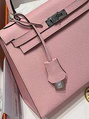 Colestore Hermes Kelly 25  Rose Sakura Palladium Hardware Epsom Leather 25cm - 4