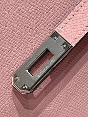 Colestore Hermes Kelly 25  Rose Sakura Palladium Hardware Epsom Leather 25cm - 3