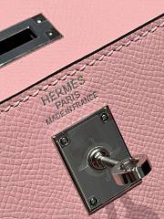 Colestore Hermes Kelly 25  Rose Sakura Palladium Hardware Epsom Leather 25cm - 2