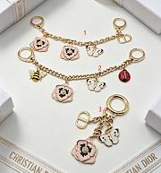 Colestore Dior Jardin d'Atelier Dior Bag Charm Pale Gold-Finish Metal and Multicolor Lacquer - 1