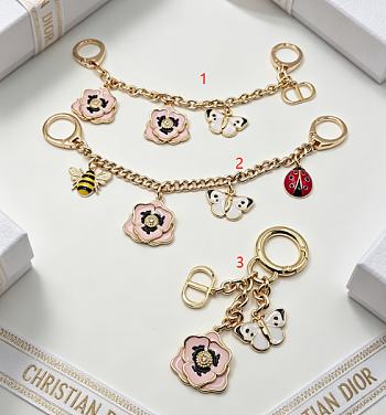 Colestore Dior Jardin d'Atelier Dior Bag Charm Pale Gold-Finish Metal and Multicolor Lacquer