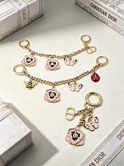 Colestore Dior Jardin d'Atelier Dior Bag Charm Pale Gold-Finish Metal and Multicolor Lacquer - 6