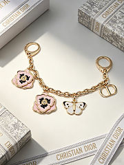 Colestore Dior Jardin d'Atelier Dior Bag Charm Pale Gold-Finish Metal and Multicolor Lacquer - 5