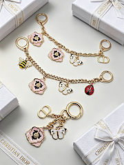 Colestore Dior Jardin d'Atelier Dior Bag Charm Pale Gold-Finish Metal and Multicolor Lacquer - 4