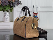 Colestore  Louis Vuitton Speedy Bandoulière 25 Beige Trench Embossed calfskin suede leather 25 x 19 x 15 cm - 4