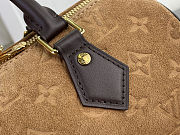 Colestore  Louis Vuitton Speedy Bandoulière 25 Beige Trench Embossed calfskin suede leather 25 x 19 x 15 cm - 3
