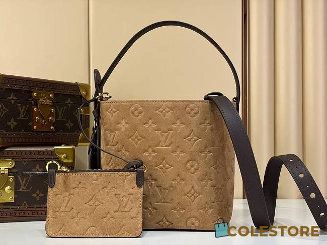 Colestore Louis Vuitton All In BB Beige Trench Embossed calfskin suede leather 16 x 18 x 12 cm - 1
