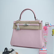 	 Colestore Hermes Kelly 25 Sellier in Mauve Pale Swift leather - 6