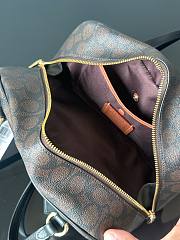 Colestore  Coach Sydney Shoulder Bag In Signature Canvas Gold/Walnut/Black 28x14x14cm - 5