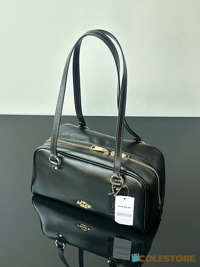 Colestore  Coach Sydney Shoulder Bag Gold/Black 28x14x14cm - 1