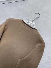 Colestore Loro Piana Noyava Contrast-Trim Crewneck Sweater Camel - 3