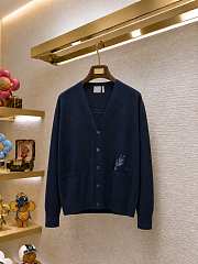 Colestore Dior Colibri Cardigan, Regular Fit Blue Cotton Knit  - 1