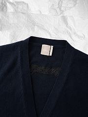 Colestore Dior Colibri Cardigan, Regular Fit Blue Cotton Knit  - 6