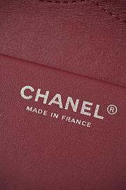 Colestore Chanel Maxi Flapbag Grained Calfskin & Silver Metal White 19.5 x 32 x 10cm - 3