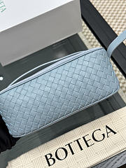 Colestore Bottega Veneta knot detail shoulder bag Azzurro 23x10x10cm - 2
