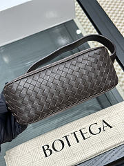 Colestore Bottega Veneta knot detail shoulder bag Brown 23x10x10cm - 3