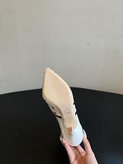 	 Colestore Dior Romance Ankle Boot White Cotton Embroidered with Black PolkaDior Motif - 3