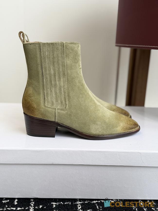 Colestore Celine Berlin Boot In Suede Khaki - 1