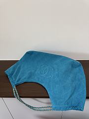 Colestore Chanel Fall Winter 2026 Pre-Collection   Shopping Bag   Suede Calfskin & Gold-Tone Metal  Blue  24.5 x 44.5 x 18cm - 2