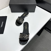 Colestore Chanel embroidered fabric mules/slides  - 2
