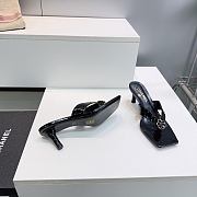 Colestore  Chanel Crocodile Embossed Patent Calfskin Mules Black - 2