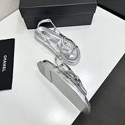 Colestore Chanel Fall Winter 2026 Pre-Collection   Sandals   Crumpled Shiny Lambskin  Silver  - 6