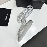 Colestore Chanel Fall Winter 2026 Pre-Collection   Sandals   Crumpled Shiny Lambskin  Silver  - 3