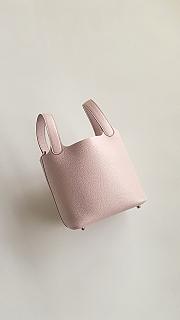 Colestore  Hermes Picotin Lock 18 Rose Sakura Clemence Palladium Hardware - 3