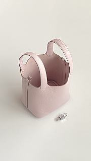 Colestore  Hermes Picotin Lock 18 Rose Sakura Clemence Palladium Hardware - 4