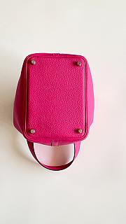 Colestore  Hermes Picotin Lock 18 Rose Shocking Clemence Palladium Hardware - 6