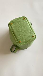 	 Colestore Hermes Picotin Lock 18 Vert Criquet Clemence Gold Hardware - 4